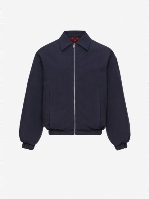 MAGDA BUTRYM Padded jacket with dropped shoulder in navy