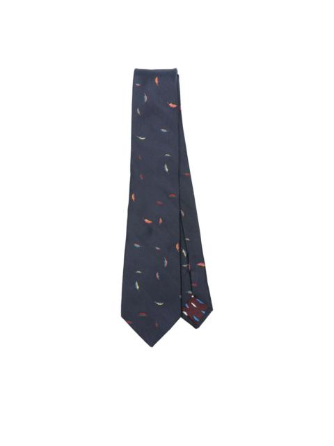 Paul Smith feather-print tie