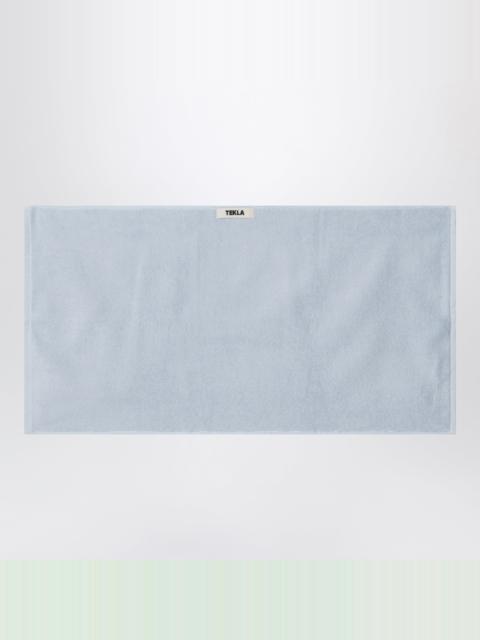 TEKLA Striped light blue bath towel 50x90 cm