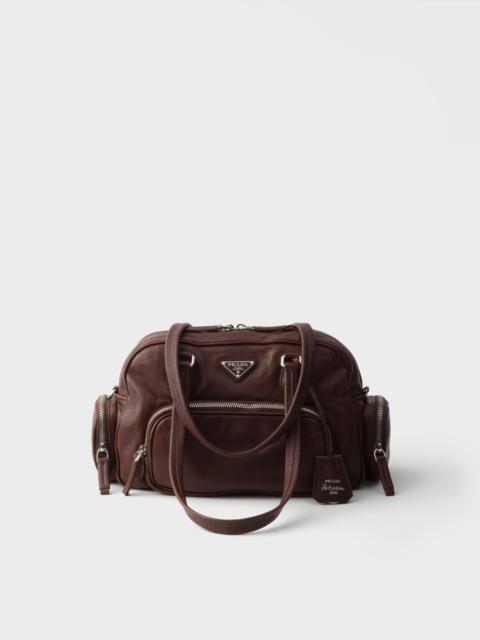 Prada Medium leather top-handle bag