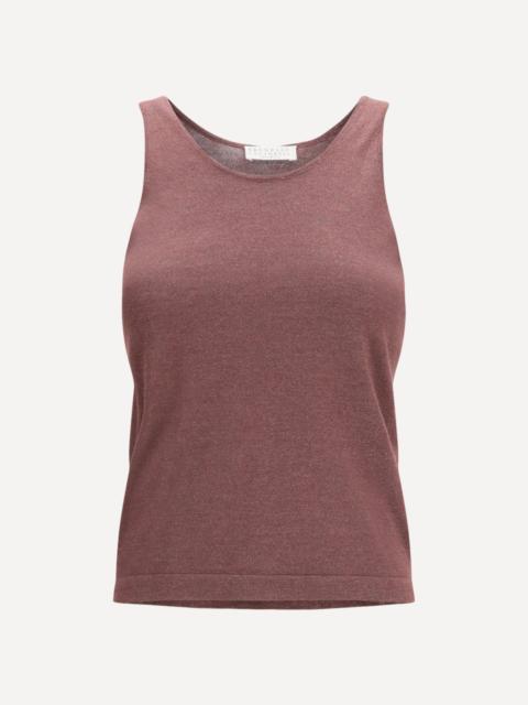Brunello Cucinelli Sparkling knit Tank Top