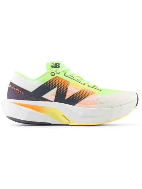 New Balance FuelCell Rebel v4 White Bleached Lime Glow (Women's)