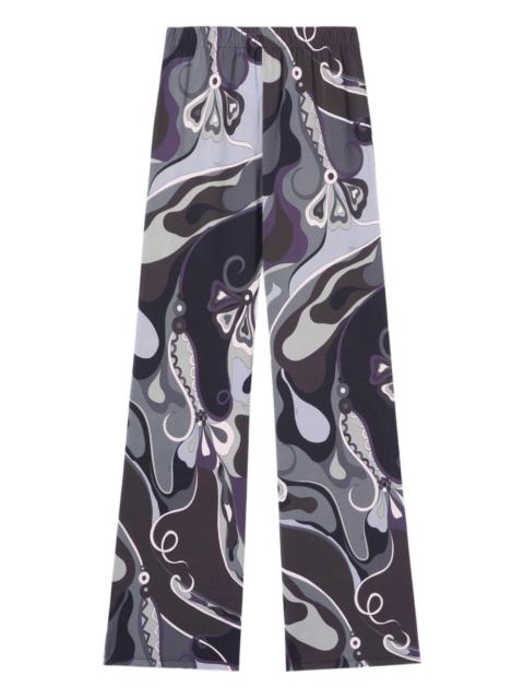 PUCCI orchidee print straight trousers