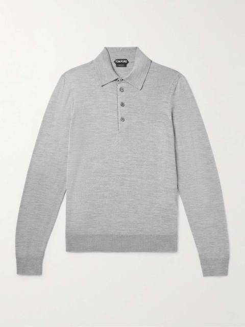 TOM FORD Slim-Fit Wool Polo Shirt