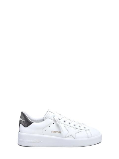 Purestar Low Top Sneaker in White/Dark Grey