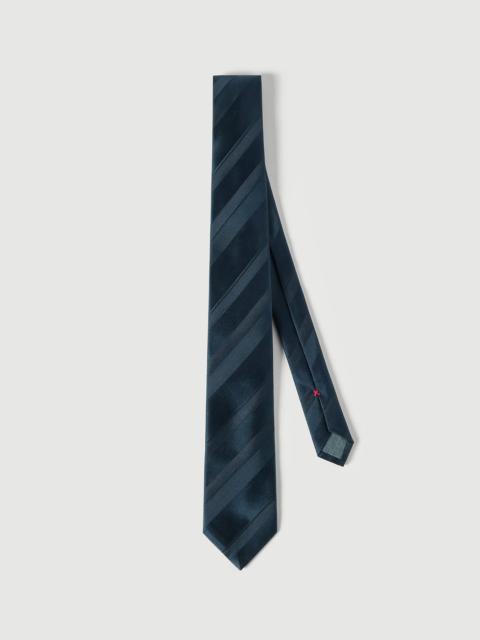 Brunello Cucinelli Regimental stripe silk tie