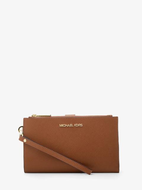 MICHAEL KORS Jet Set Large Leather Smartphone Wristlet Wallet