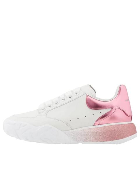 (WMNS) Alexander McQueen Metallic Court Low-Top Sneakers 'White Pink' 685733WIA9S9414