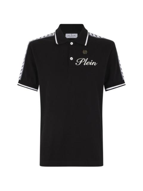 PHILIPP PLEIN logo-tape polo shirt