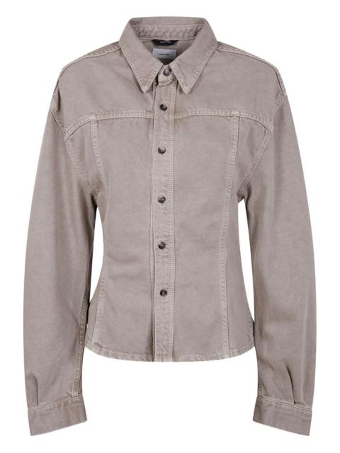 HAIKURE button-detailed cotton shirt