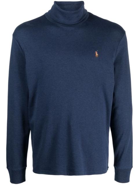 Polo Ralph Lauren logo-embroidered roll-neck jumper