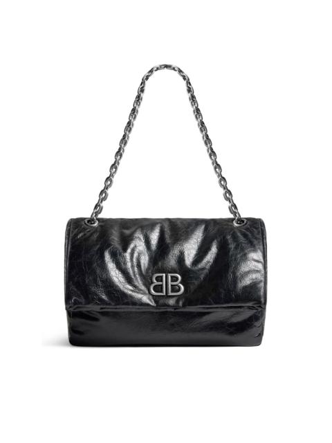 BALENCIAGA medium Monaco leather shoulder bag