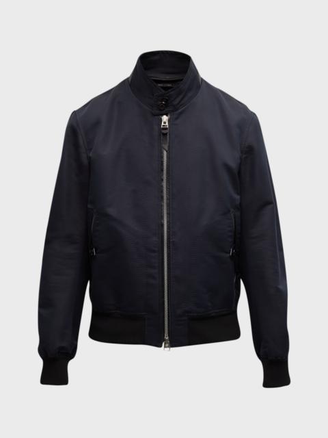 Men's Harrington Cotton-Silk Blouson Jacket