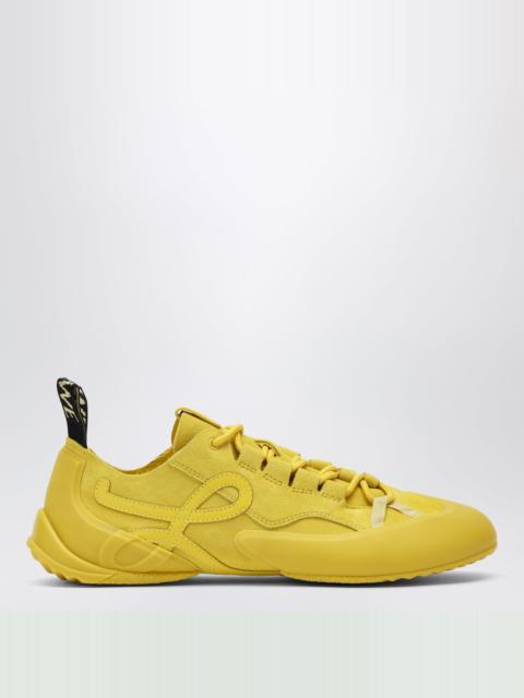 Loewe Grip sneakers in yellow suede calfskin