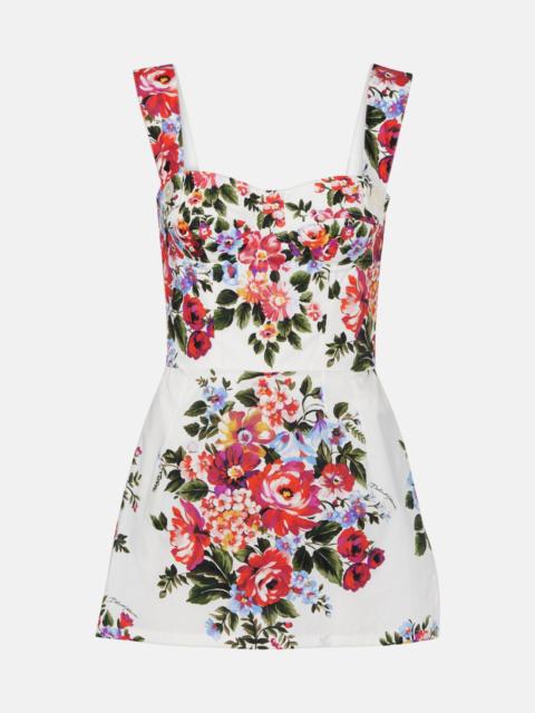 Dolce & Gabbana Floral cotton minidress