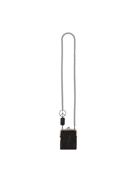 Kapital Leather Clasp Chain Pouch Black