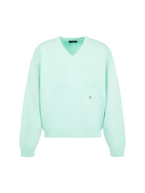 WILLY CHAVARRIA V-NECK WOOL SWEATER