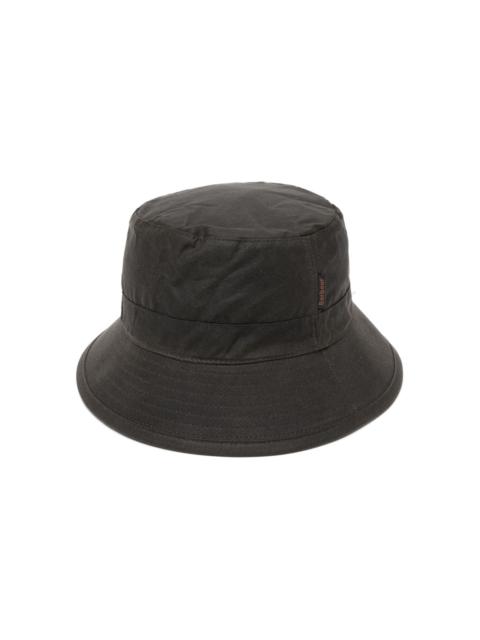 Barbour logo tag cotton bucket hat