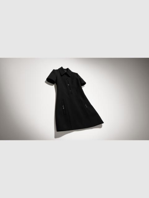 GUCCI Crêpe wool polo dress with Horsebit