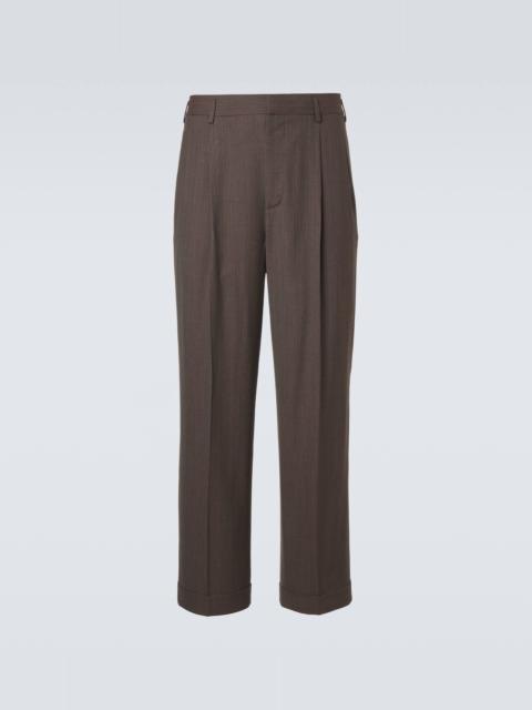 Loro Piana Isaac virgin wool crêpe straight pants