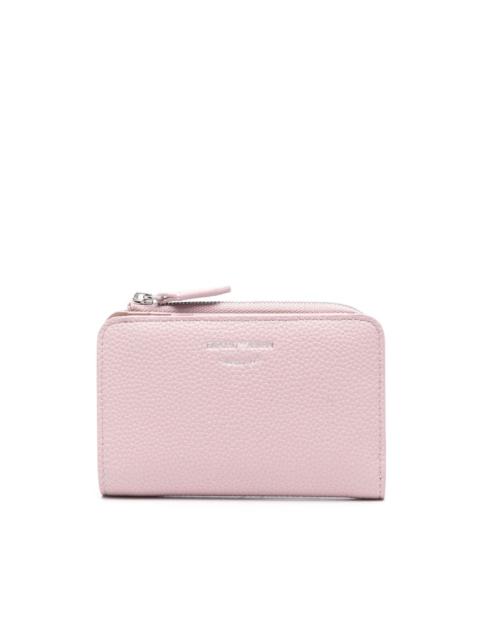 EMPORIO ARMANI pebbled-texture bi-fold wallet