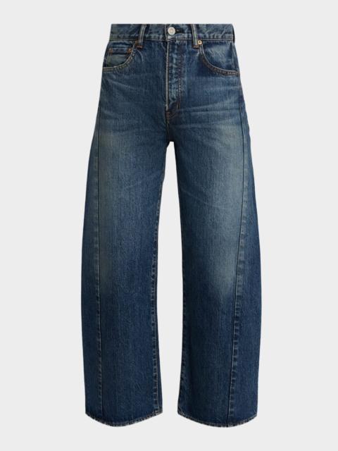 MOUSSY VINTAGE Harlem Mid-Rise Wide Barrel Jeans