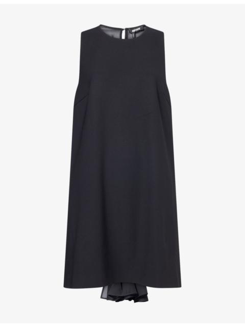 ROTATE Floral-Embellished A-Line Crepe Mini Dress