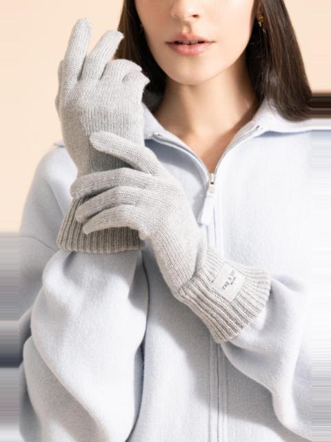 rag & bone Blake Metallic Gloves - Silver