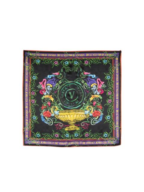 VERSACE JEANS COUTURE printed silk scarf
