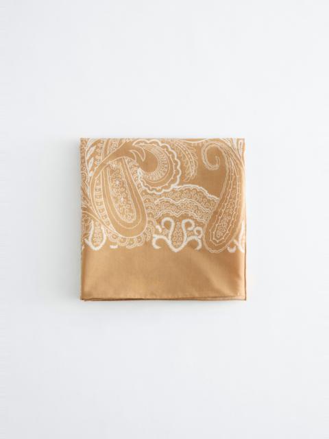 & Other Stories Large Silk-Blend Paisley Scarf