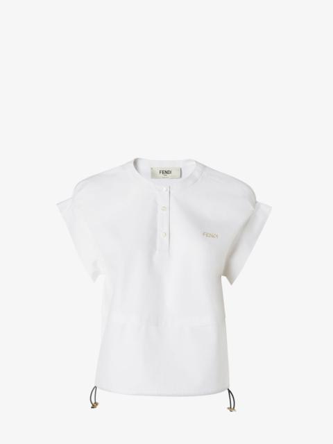 FENDI Top White poplin top