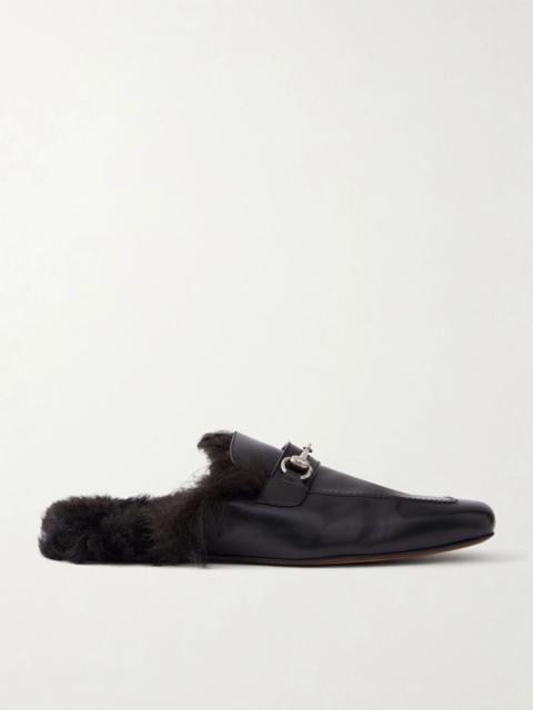 GUCCI Larindo Horsebit-Embellished Leather Loafers Black