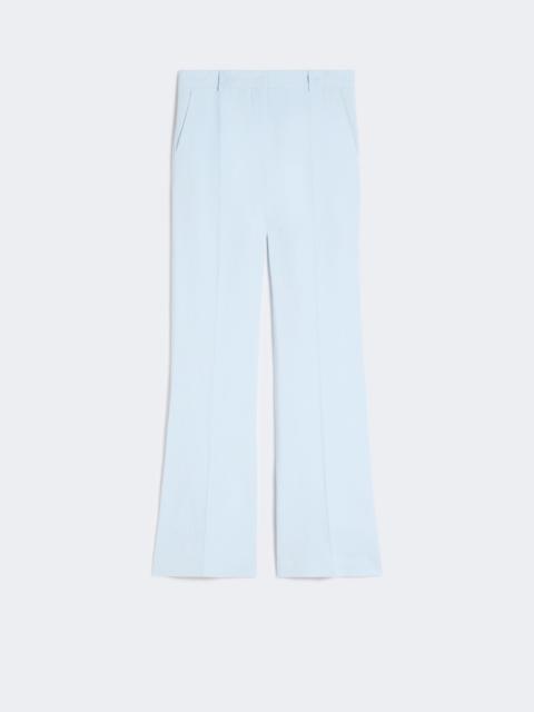 Sportmax Slim-fit flared trousers in viscose - LIGHT BLUE