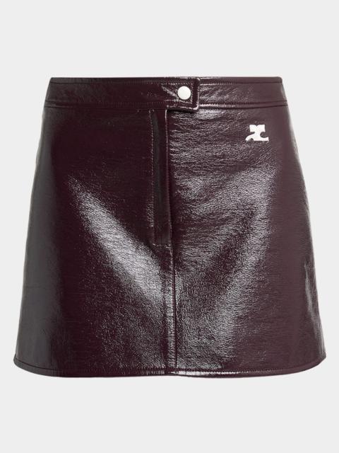 courrèges Vinyle Reedition Mini Skirt