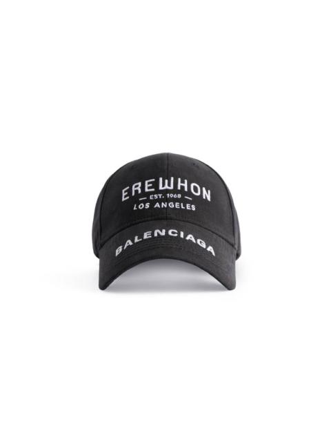 BALENCIAGA Erewhon® Los Angeles Cap in Black/white