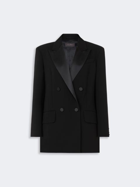 Max Mara GARZA Double-breasted lightweight cady blazer - BLACK