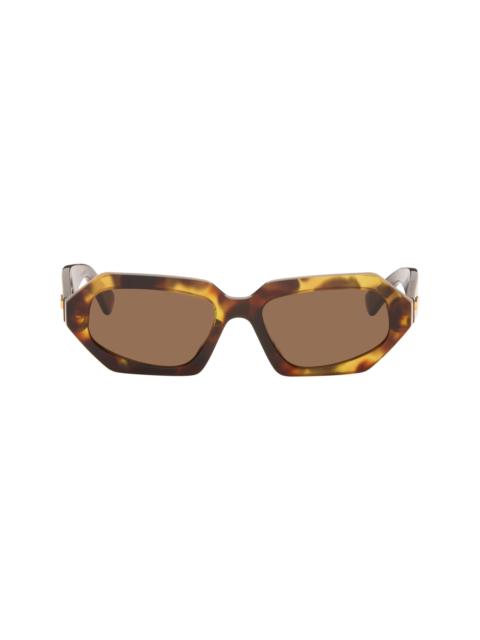 Bottega Veneta Brown Classic Oval Sunglasses
