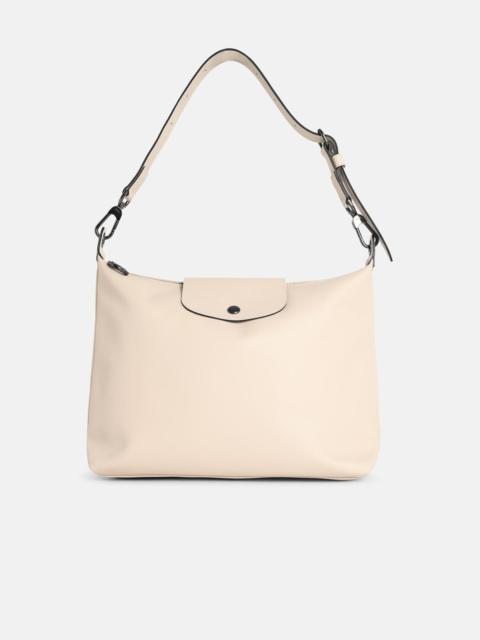 'M LE PLIAGE XTRA' PAPER-COLOURED LEATHER HOBO BAG