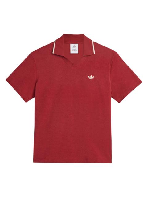 adidas Men's adidas x Wales Bonner Terry Polo - Collegiate Burgundy