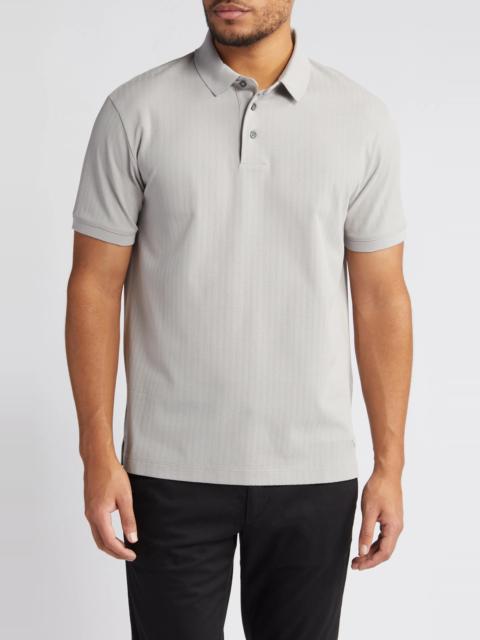 Textured Stripe Polo