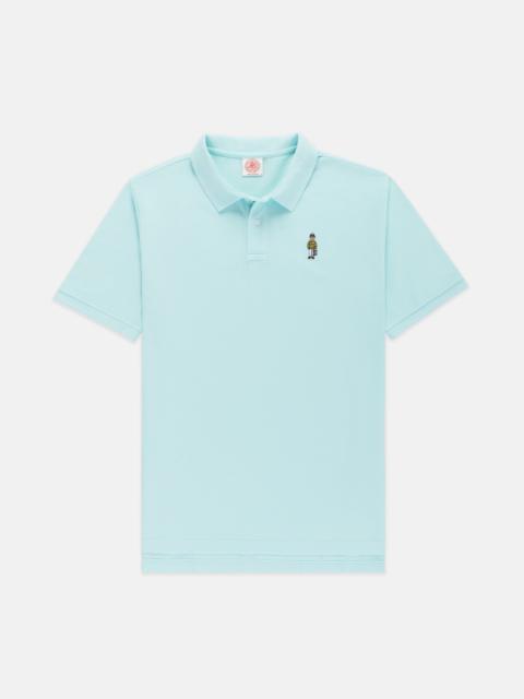 J. PRESS LIGHT BLUE IVY GUY COTTON PIQUE POLO