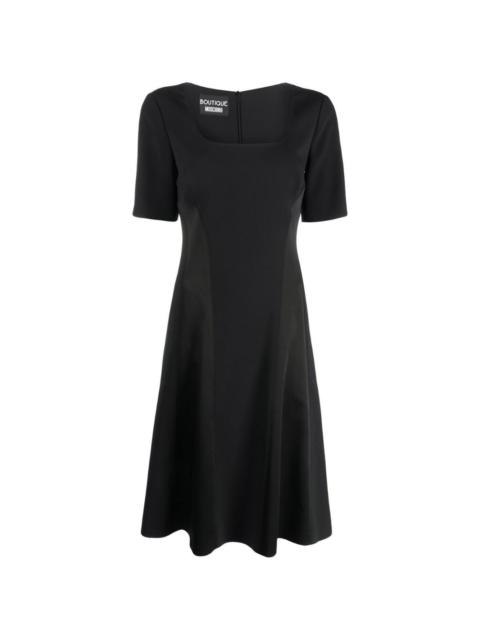 square-neck dress