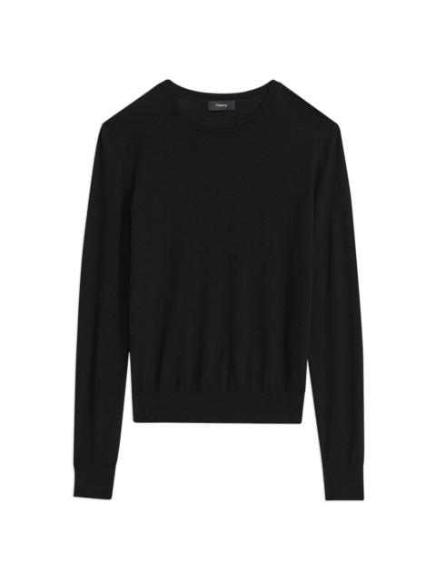 Theory Women's Wool Crewneck Sweater - Black
