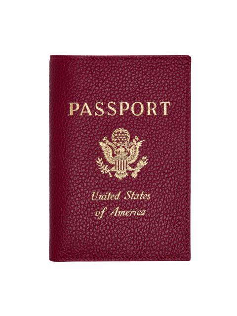 Longchamp Le Foulonné Passport cover Beetroot - Leather