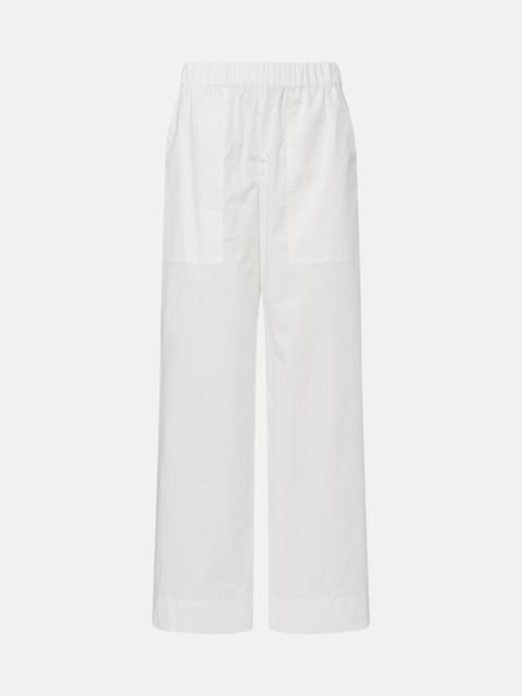 SIMKHAI Arden cotton-blend wide-leg pants