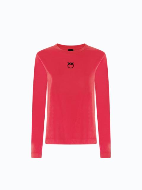 PINKO SWEATER WITH LOVE BIRDS LOGO