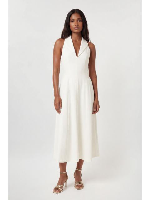 KAREN MILLEN Compact Stretch Seam Detail Tailored Full Skirted Midi Dress