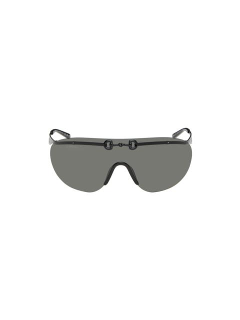 GUCCI Black Horsebit Sunglasses