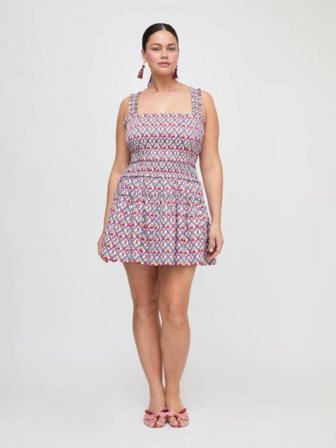 Hill House Home The Azalea Mini Nap Dress - Diamond Cherries Cherry Red