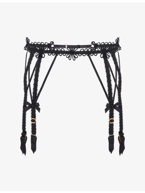 Agent Provocateur Coletta Embroidered Suspenders